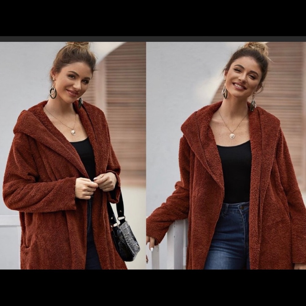 Super soft hooded coat